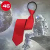 Corbata Formal para Boda, Rojo Vino, Estilo Coreano, Corbata de Cremallera Estrecha de 8 cm para Novio, Corbata Rayada Profesional de Negocios para Hombres y Mujeres