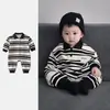 Mameluco Cálido de Primavera y Otoño para Bebé con Cuello Peter Pan y Mangas Largas, Adecuado para Salir, Body de Primer Mes para Recién Nacido, Traje para Gatear de Bebé