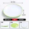 Juego de 10 platos redondos de melamina para restaurantes de comida rápida, platos para platos fríos de catering comercial, platos de plástico para arroz frito y platos para fideos fritos