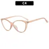 Gafas de Ojo de Gato Transfronterizas en Y para Mujer, Lentes para Dormir, Anti Luz Azul, Anti Ultravioleta, Protección contra Radiación Láser, Gafas de Montura en Stock