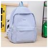 Mochila de pana nueva de gran capacidad para escuela, para estudiante de secundaria, mochila simple de contraste para campus, mochila de viaje