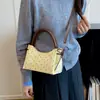 Nova bolsa de mão estilo coreano com bolinhas para mulheres em 2026, apresentando um design minimalista e único, versátil para o dia a dia, e pode ser usada como bolsa de ombro ou bolsa transversal