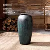 Jarrón Grande de Pie de Cerámica Jingdezhen, Decoración Estilo Wabi-Sabi Vintage Desgastado, Adorno para Arreglo Floral de Estudio de Hotel, Envío Gratis