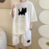 Nuevo Conjunto de Camiseta de Manga Corta de Verano Waffles Casual Combinable para Todo Deporte Delgado Holgado Conjunto de Verano para Hombre