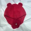 Estilo japonês doce e adorável urso orelha de lã Chapéu Outono e inverno das mulheres Proteção de orelha quente de malha Lei Feng Chapéu Moda Bolsa Chapéu