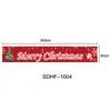 Tela de Fondo Navideño Transfronteriza Personalizada Bandera de Jardín Pareja Cortina de Puerta Pancarta Navideña Bandera de Fiesta para Puerta Decoración