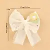 Nuevo Pin para el Cabello de Niños con Encaje Rosa Dulce Perlas Corazón Lazo Accesorios DIY Decoración