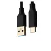 Cable de carga usb3.0 a tipo-c negro, datos, carga rápida, línea 5G, USB 3.0 a tipo c3.1