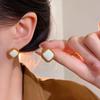 Pendientes de azúcar con contraste de Joker coreano para mujer, aretes geométricos de temperamento único retro, viento frío, nuevos aretes al por mayor
