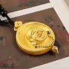 Vietnam banho de ouro de areia ouro real auspicioso Maitreya Buda boca sorridente sempre aberta proteção Buda colar e-commerce ao vivo fábrica atacado
