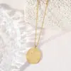 Comercio electrónico transfronterizo de collar de mujer de acero de titanio resistente a la decoloración Joker, colgante de acero inoxidable de alta gama, collar de acero de titanio, joyería
