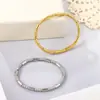 Comercio Exterior Clásico Nuevo Pulsera de Acero Inoxidable Junta de Bambú Moda Versátil Exquisita Abierta Fabricante Mayorista Joyería de Acero de Titanio