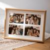 Conjunto Criativo de Porta-Retratos Combinados 234 Peças Casal Vazado Porta-Retrato 6 Polegadas Porta-Fotos de Madeira Personalizado Álbum Porta-Retratos de Três ou Quatro Peças