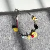 Collar Juguetón de Piedra Natural Creativa de Nicho, Pulsera Colorida Divertida, Cadena para Clavícula Irregular de Estilo Chino Simple, Modelo Nuevo