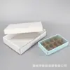 Caja Cuadrada Grande Plegable Automáticamente para Picnic Empaque Personalizado Caja de Empaque para Llevar de Grado Alimenticio Caja de Almuerzo de Papel Laminado con Compartimentos