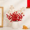 Fruta roja fruta rica flor artificial en maceta sala de estar comedor mobiliario ramo Año Nuevo festivo decoraciones para el hogar