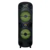 Venda Direta de Fábrica Alto-falante Portátil KTV Duplo de 8 Polegadas Fornecimento Exclusivo Transfronteiriço OEM Luz Ambiente RGB Fabricante Forte
