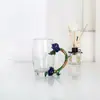 Taza de esmalte de rosa vaso doméstico resistente a altas temperaturas taza de separación de té oficina juego de té regalo para pareja fábrica de tazas