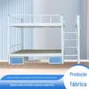 Fábrica de Dongguan Estrutura de Ferro Cama Escada de Degraus Cama Alta e Baixa Dormitório Cama de Ferro Conectada Escada Central Cama de Casal para Quatro Pessoas Cama Inferior