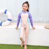 Traje de buceo para niños traje de baño cálido traje de baño de una pieza para niña con mangas largas pantalones traje de aguas termales para niña secado rápido traje de baño grande para niños