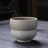 Taza de té de cerámica tosca, taza maestra, taza individual, juego de té de kung fu de cerámica retro grande, taza de degustación de té, taza de espresso sedosa