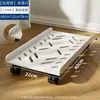 Soporte para Host de Computadora Soporte Base de Chasis Removible con Polea Estante de Almacenamiento Hogar Escritorio Oficina Bandeja