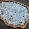 Contas Cilíndricas de Calcedônia Azul Céu, Contas Tubulares de Jade Ba Shan Alto Gelo, Contas de Jade Soltas, Acessórios para Pulseiras DIY, Atacado de Joias