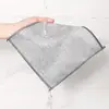 Resistente suave delicado duradero alta calidad alambre de plata paño para platos paño de lavado antiadherente aceite para lavar platos tela de poliéster paño para platos con alambre de acero