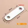 Tira de acero inoxidable tira larga Tira de hierro con agujeros fijación lámina de hierro conector de tablero de madera reforzado enlace orejas de ángulo de hierro ferretería