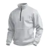 Sudadera Waffle con Media Cremallera y Cuello Alto para Hombre, Temporada Primavera y Otoño 2025, Sudadera para Hombre, Camiseta Base Casual para Hombre