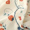 Pijama para Mujer Primavera y Otoño 100% Algodón Puro Crepé de Algodón Cuello Solapa Mangas Largas Conjunto de Pantalón Talla Grande Holgado Ropa de Casa