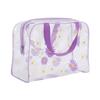Nova Bolsa de Cosméticos de PVC com Margaridas Bolsa de Higiene Pessoal Bolsa de Armazenamento de Viagem Portátil Grande Capacidade Bolsa de Higiene Pessoal à Prova d'Água