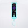 Capa de silicone para controle remoto TCL Roku2 orelhas de gato com cordão capa protetora universal espessa anti-queda luminosa