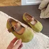 Zapatos Birkenstock para Niñas Zapatos de Cuero Primavera y Otoño Nuevos Zapatos de Princesa para Niños Mocasines Suela Suave Elegantes Retro Zapatos Individuales