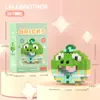 Boneca Desenho Animado Donut Blocos de Montar Urso Morango Montagem Brinquedos Educativos Infantis Presentes de Celebridade da Internet Atacado Dropshipping