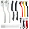 Cepillo de Limpieza Cocina Baño Cepillo de Limpieza Multifuncional Estufa Campana Extractora Ranuras Cepillo de Alambre de Acero de Nylon Venta Caliente Transfronteriza