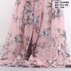 Tela de gasa georgette estampada 75D estilo bohemio para puesto de arena vestido de verano con falda amplia vestido maxi súper etéreo