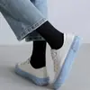 Calcetines Deportivos de Gama Alta para Hombres y Mujeres, Algodón Puro, Absorbentes de Sudor, Transpirables, Calcetines Anti-Olor, Calcetines Gruesos y Largos Cálidos para Estudiantes Varones, Calcetines para Parejas