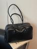 Bolsa tipo pasta vintage estilo faculdade feminina inverno 2024 nova chegada bolsa coreana moderna bolsa de axila grande capacidade bolsa geral