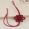 Nudo Doble Línea Nudo Largo Nudo Ping An Seda de Hielo Rayón Borla Fleco Flecos Joyería Accesorios Hechos a Mano Nudo