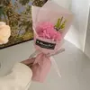 Dia das Mães Dia dos Namorados Flor de Sabão Buquê de 3 Rosas Buquê de Sabão Cravo com Caixa de Presente Presente