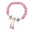 Pulsera de Mariposa de Cristal Ojo de Gato Douyin para Mujer Diseño Nicho Ins Pulsera Luz de Luna Gris Pulsera DIY Regalo para Estudiante