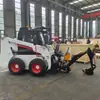 Retroescavadeira Compacta de Montar, Máquina de Engenharia Multifuncional para Transporte e Manuseio de Carga, Empilhadeira de Transporte Agrícola