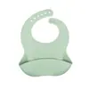 Babetes de Silicone para Bebê Transfronteiriços, Babetes de Saliva Impermeáveis e Anti-Sujeira, Babetes de Silicone para Alimentação Atacado e Personalização