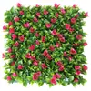 Simulación césped pared planta verde protector solar planta verde plástico artificial césped artificial bloque pared interior fondo pared colgante decoración flor
