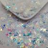 Lantejoulas mágicas de cor direta da fábrica, alto brilho, sereia, misturadas, douradas, cor transparente, estrelas, amor, arte de unha, material para maquiagem dos olhos
