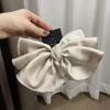 Pinza de Pelo Coreana Importada de Alta Gama Estilo Francés Chanel Lazo Negro Clip Superior Clip de Resorte Parte Trasera Cabeza Horquilla Accesorios para el Cabello para Mujer
