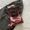Bolso de Mano Plateado para Mujer 2025 Nuevo Diseño Nicho Bolso Cruzado Nube Primavera y Verano Trabajo de Gama Alta Bolso Pequeño