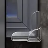 Protectores de Esquina Anticolisión para Ventanas de Aluminio, Protectores de Esquina Aguda de Silicona de Ángulo Recto Antigolpes para Interior de Ventana, Pegatinas para Esquinas