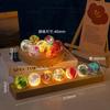 Dragon Ball de Cristal Creativo Transfronterizo Bola de Cristal Luminosa Matriz de Siete Estrellas Regalo de Cumpleaños Decoraciones para el Hogar Péndulo de Lujo Ligero